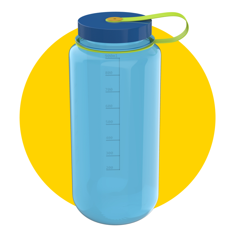 Refillable BPA free water bottle
